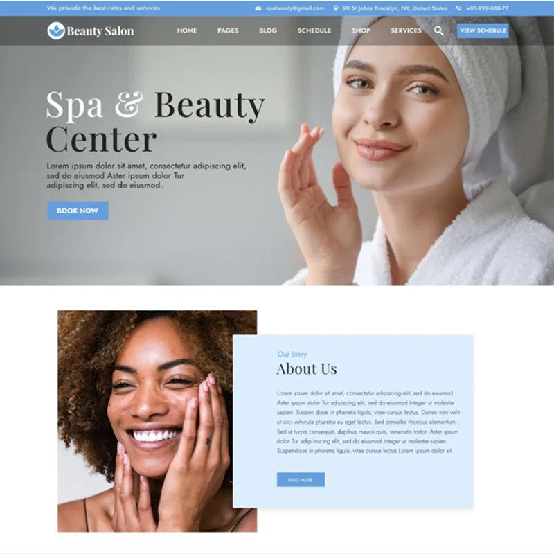 Beauty Salon WordPress Theme - Image 2