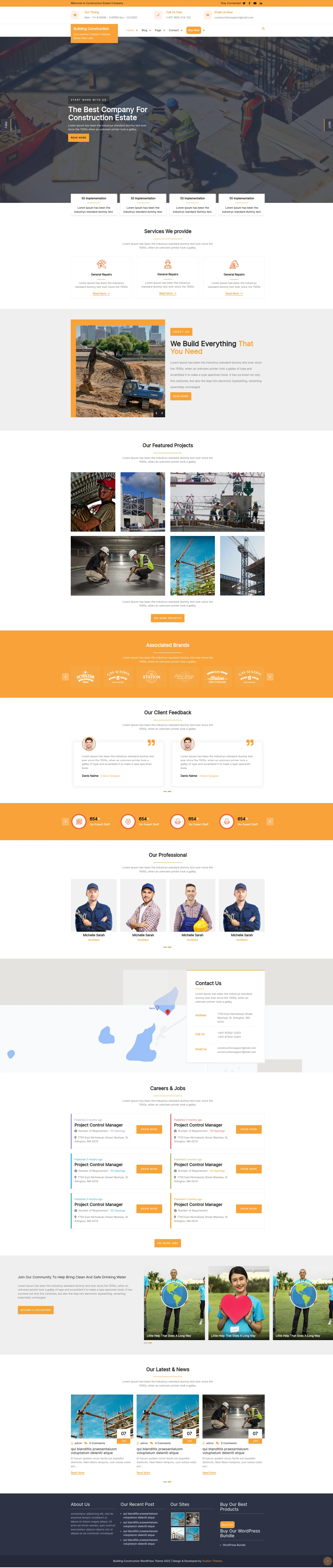 Building Construction WordPress Theme