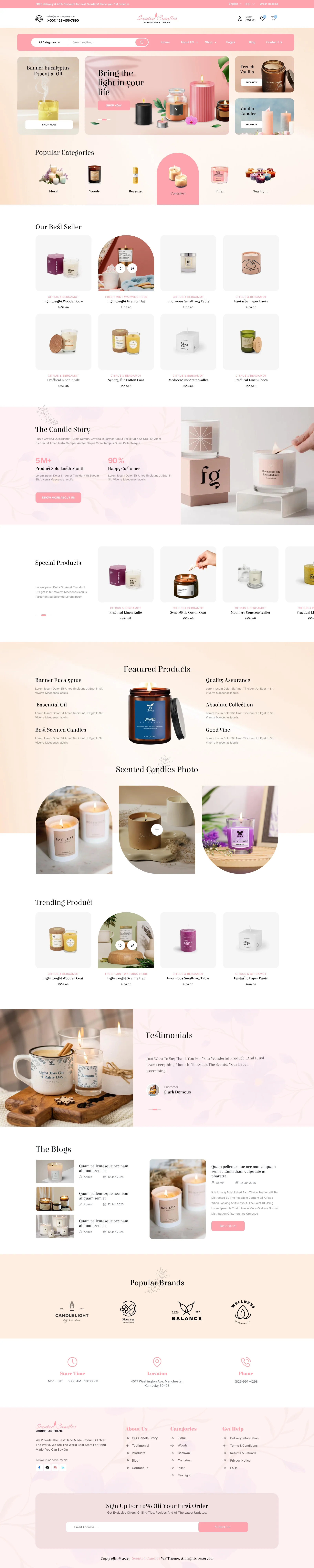 Candles WordPress Theme
