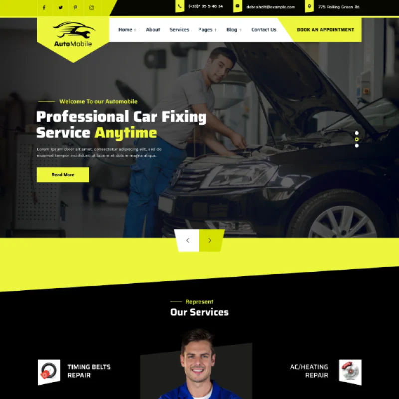 Car Repair WordPress Theme - Image 2
