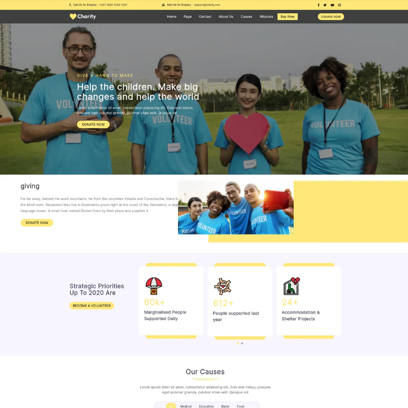 Charity Campaign WordPress Theme - Image 2