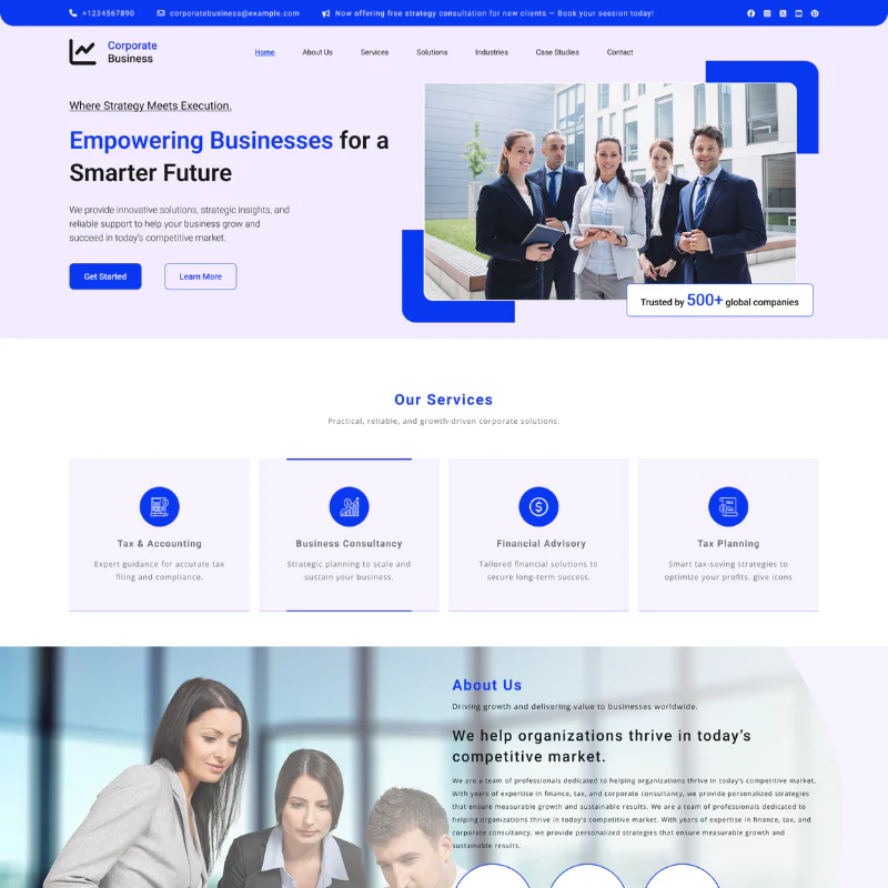Corporate Business WordPress Theme - Image 2