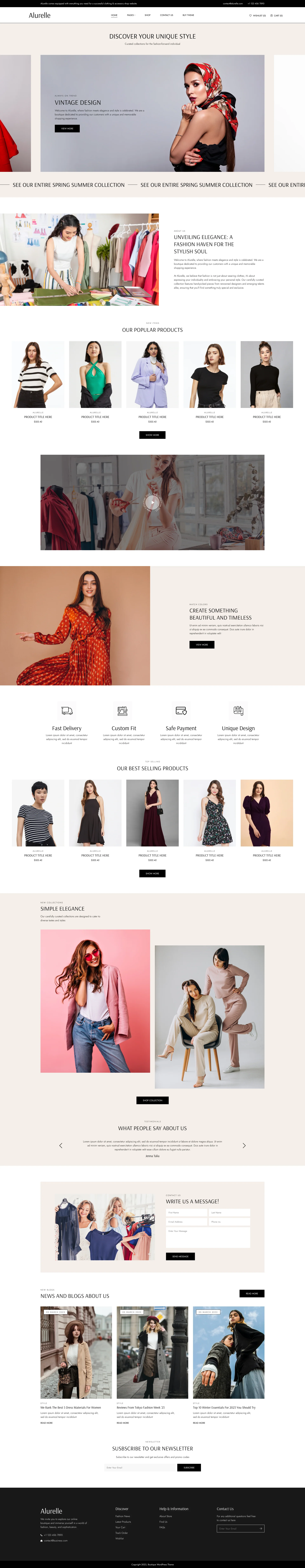 Designer Shop WordPress Theme