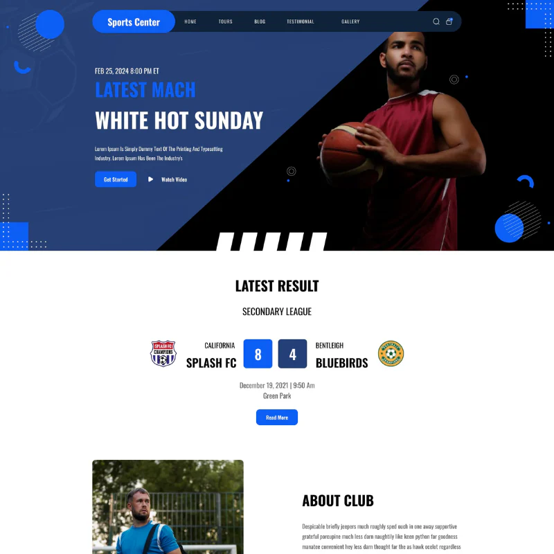 Football Club WordPress Theme - Image 2