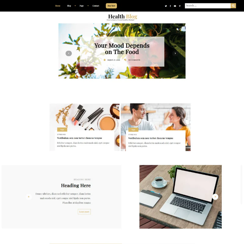 Health Blog WordPress Theme - Image 2