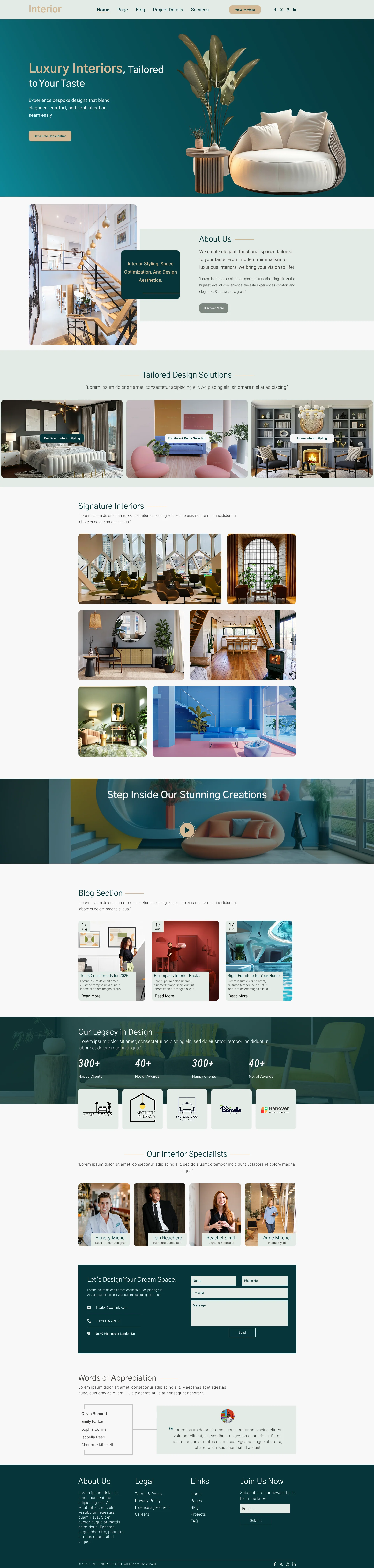 Interior Design WordPress Theme