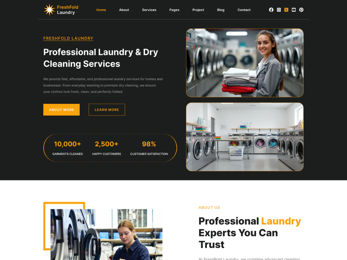 Laundry WordPress Theme - Image 2
