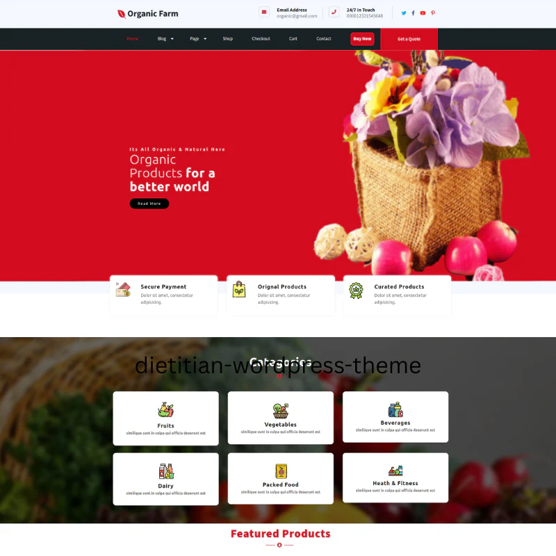 Organic Grocery WordPress Theme - Image 2