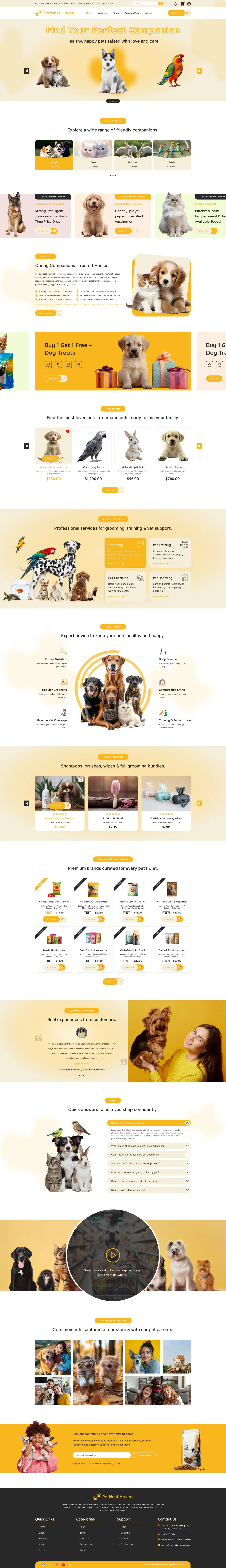 Pet Store WordPress Theme