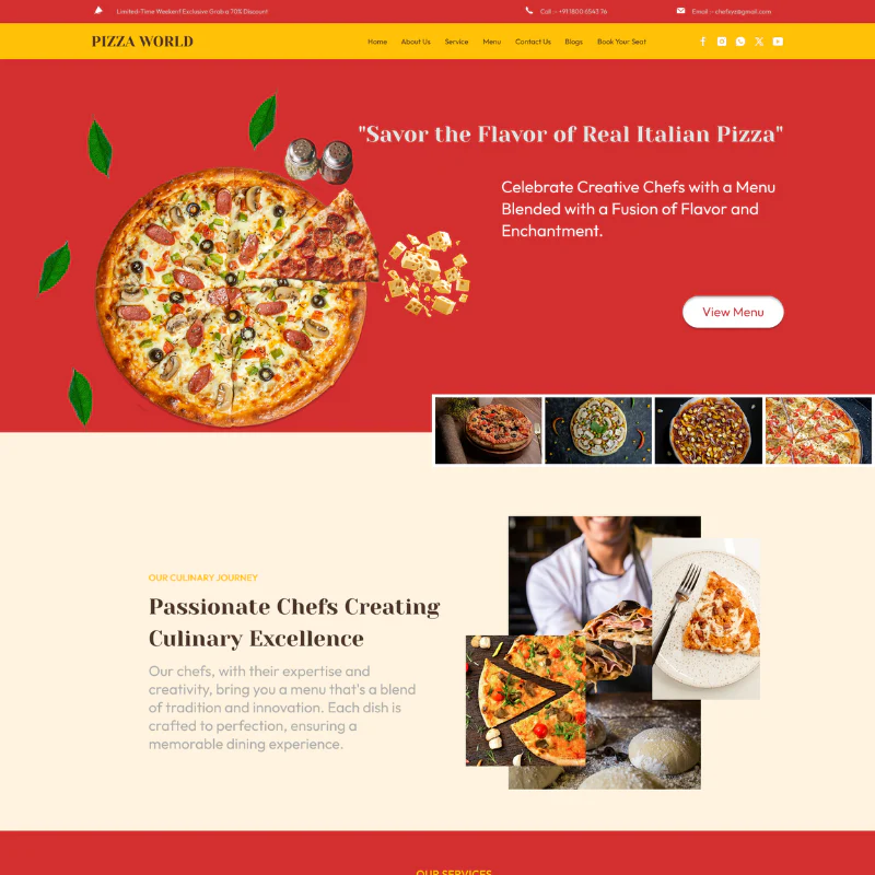 Pizza WordPress Theme - Image 2