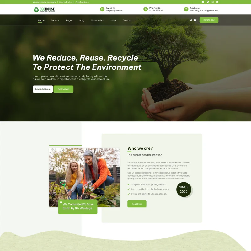 Recycling Energy WordPress Theme - Image 2