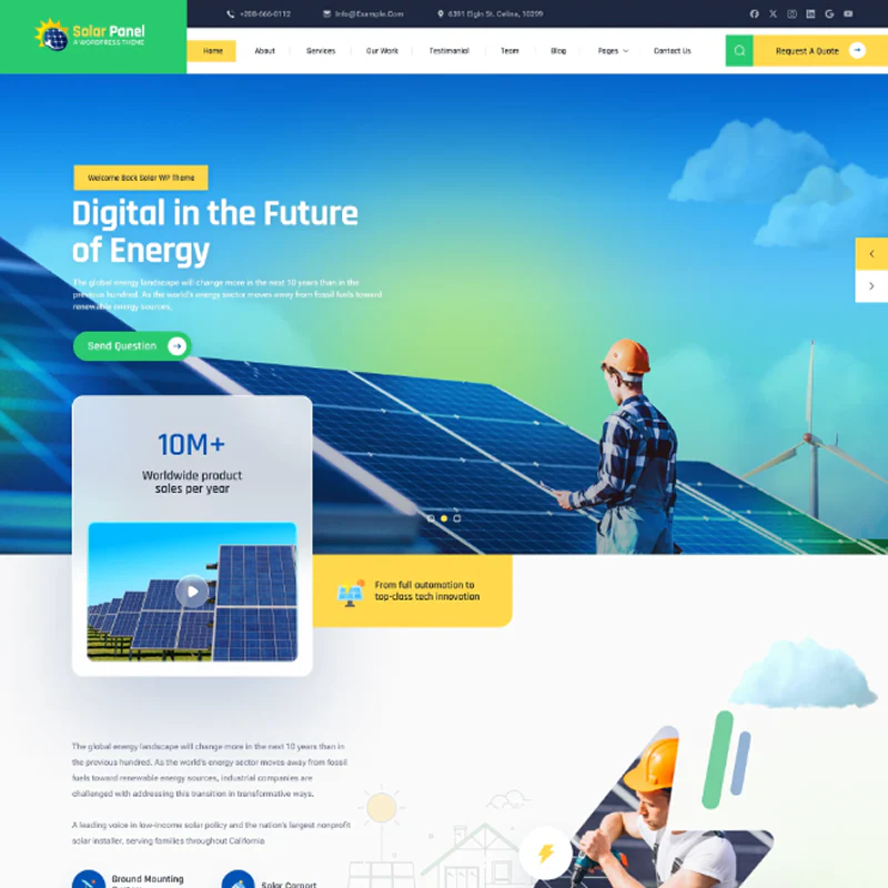 Solar Energy WordPress Theme - Image 2