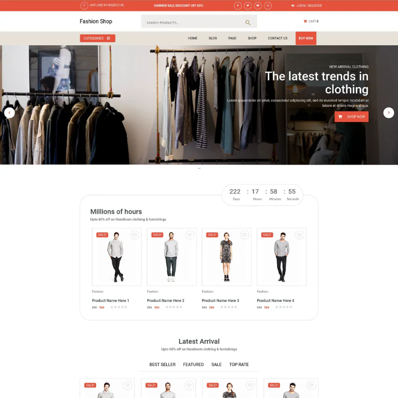 T-shirt Clothing WordPress Theme - Image 2