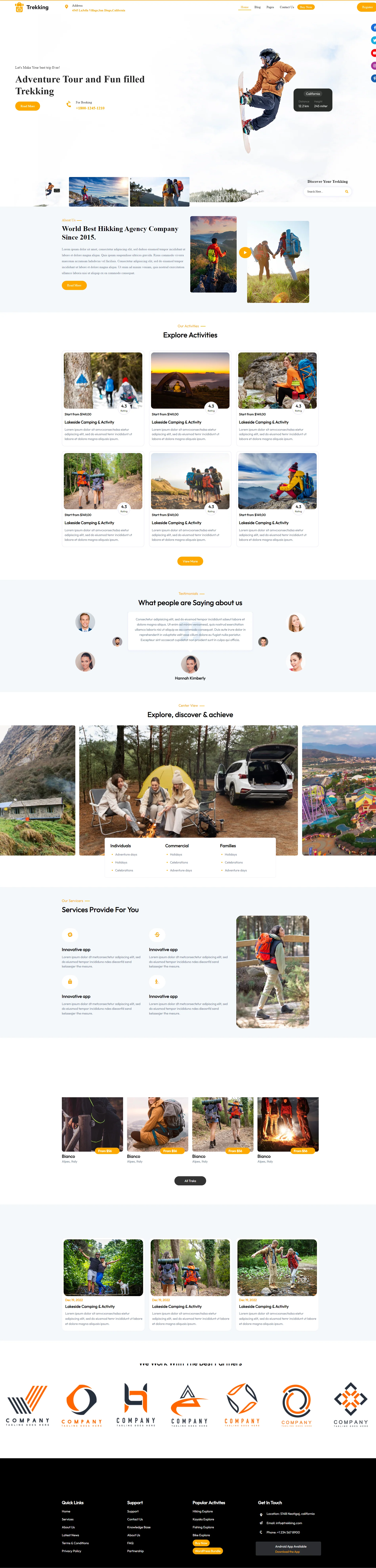 Trekking WordPress Theme