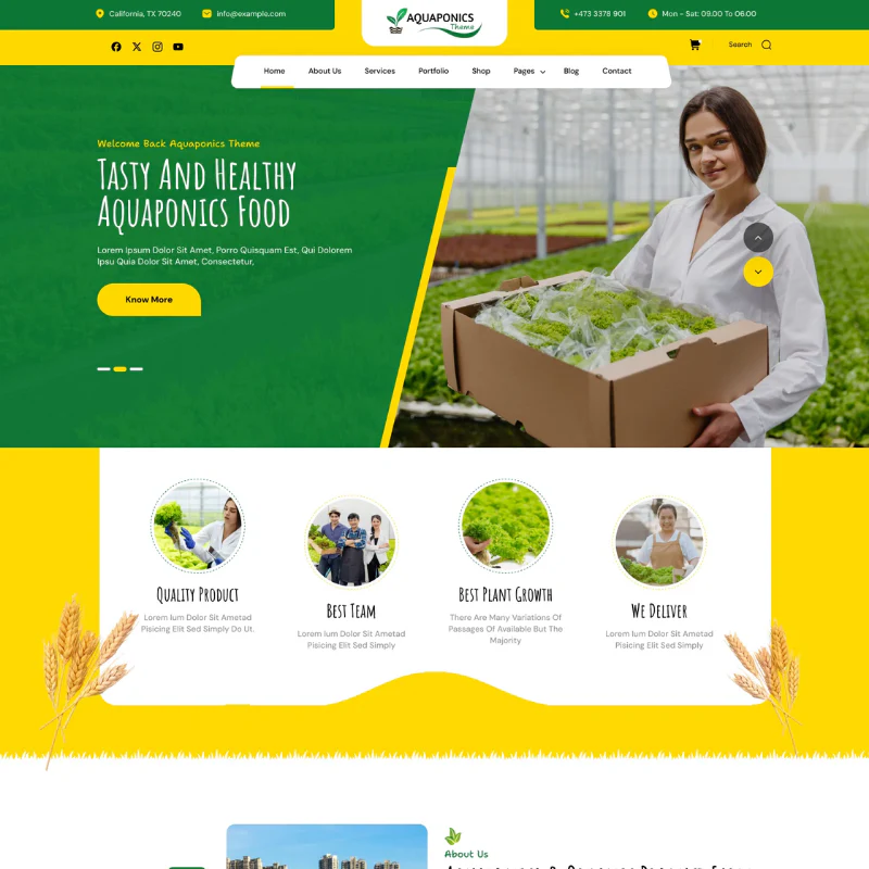 Vegetable Store WordPress Theme - Image 2