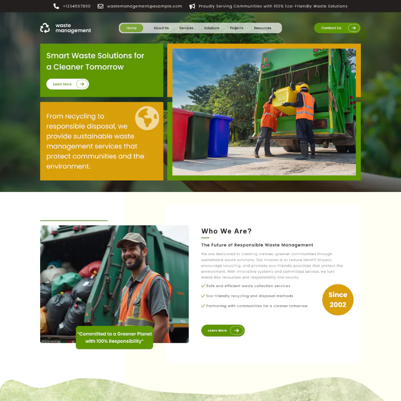 Waste Management WordPress Theme - Image 2