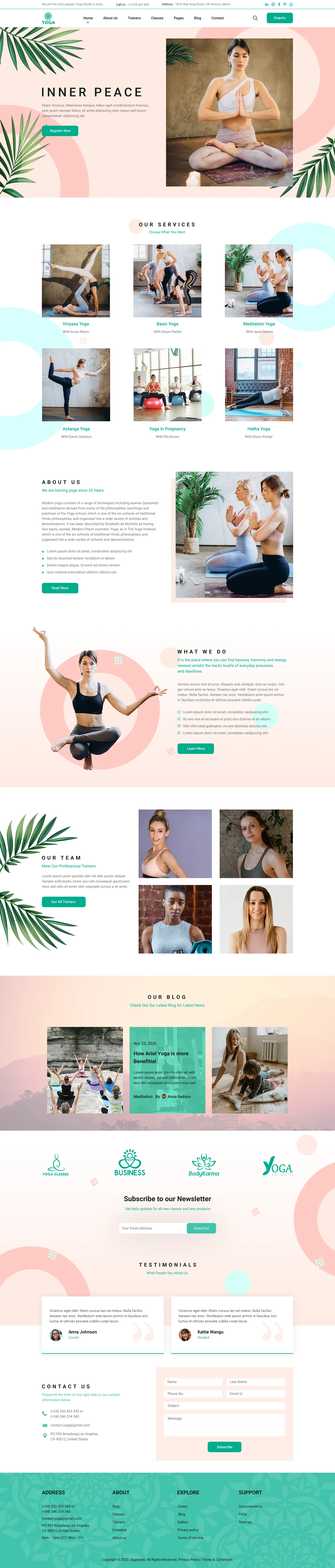Yoga WordPress theme
