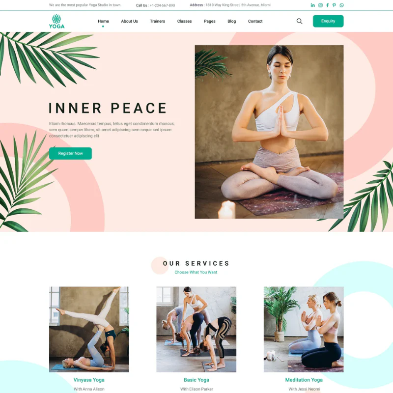 Yoga WordPress theme - Image 2
